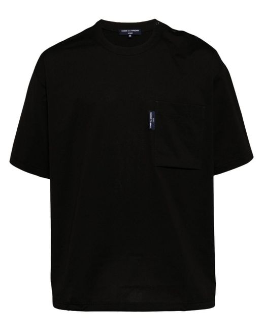 Comme des Garçons Black Logo-tag Drop-shoulder T-shirt for men