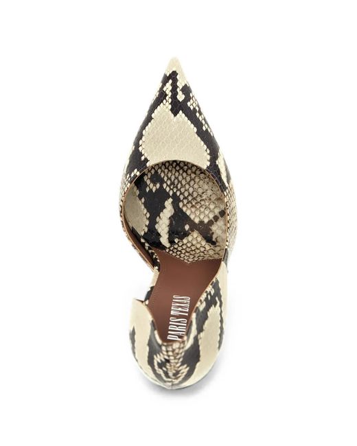 Paris Texas Metallic Vera Python-Effect Pumps