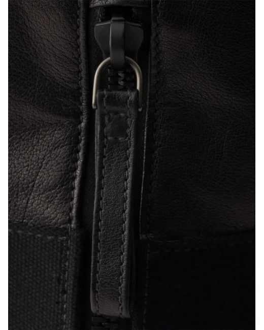 Prada Black Leather Shoulder Bag for men
