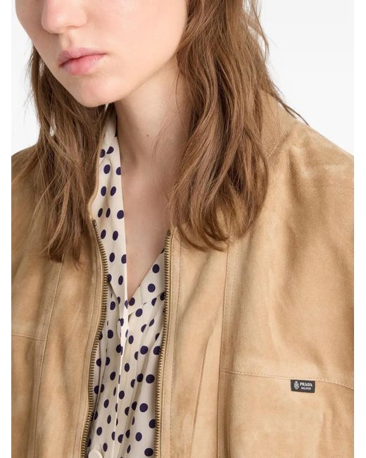Prada Natural Suede Jacket