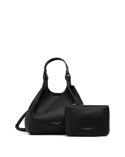 Gianni Chiarini Black Dua Tote Bag