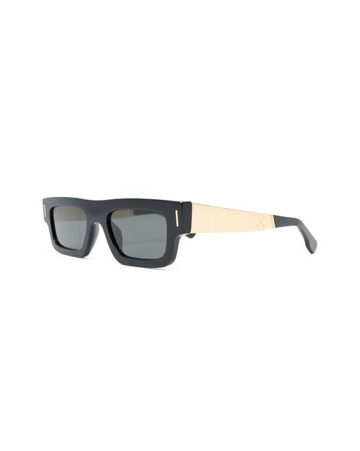 Retrosuperfuture Black Square-Frame Tinted Sunglasses for men