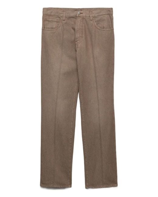 Prada Brown Jean À Poches Multiples for men