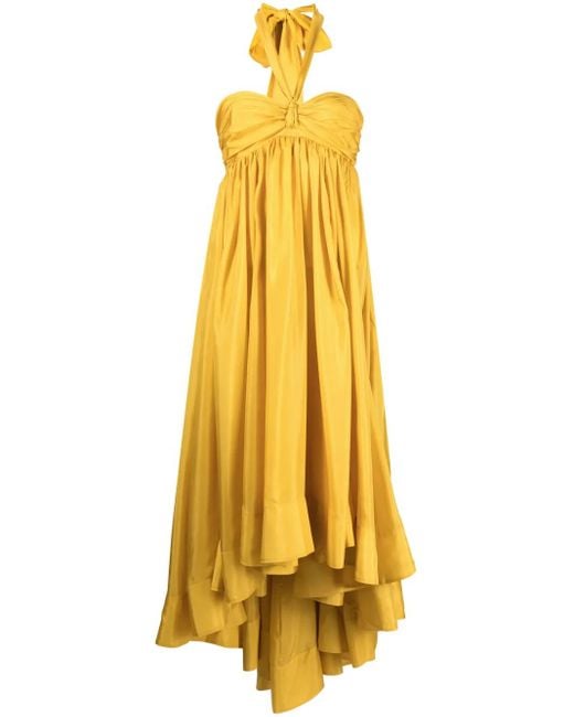 Abito Maxi "Devi Halter" di Zimmermann in Yellow