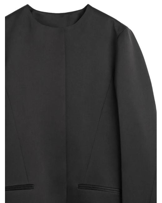 Totême  Black Round-Neck Jacket