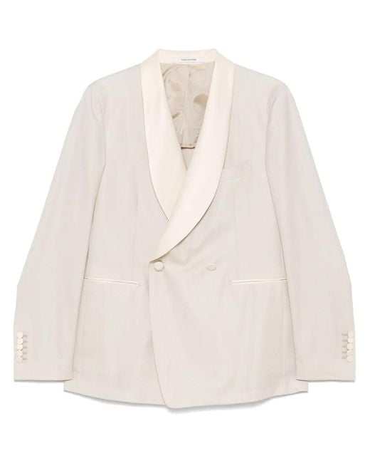 Tagliatore Natural Patterned-Jacquard Blazer for men