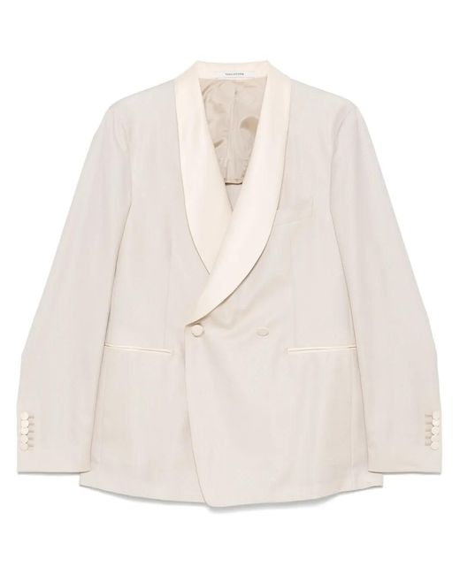 Tagliatore Natural Patterned-Jacquard Blazer for men