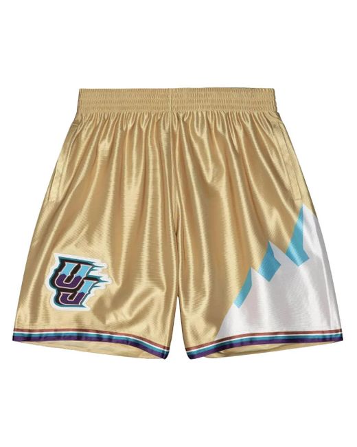 Mitchell & Ness Nba Utah Jazz 1996 75Th Swingman Shorts in Natural für Herren