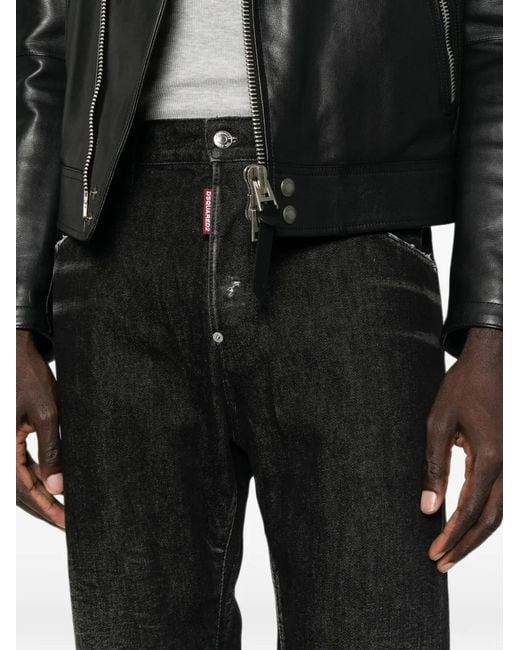 DSquared² Jeans Met Logopatch in het Black voor heren