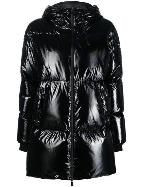 Herno Glanzende Donsjas in het Black