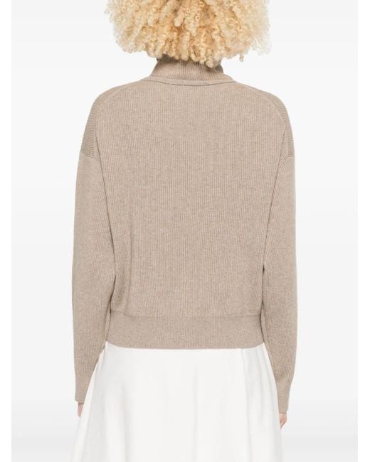 Brunello Cucinelli Natural Virgin-wool sweater