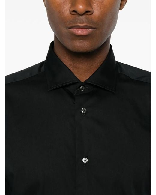 Brian Dales Button-Up Overhemd in het Black voor heren