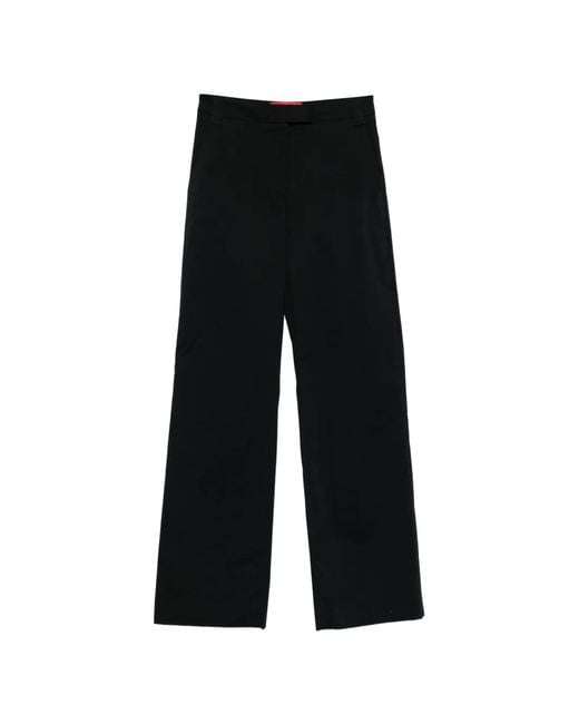 Thelatest Black Belt-Loop Pocket Trousers