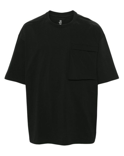 Thom Krom Black Contrast Crew-neck T.-shirt for men