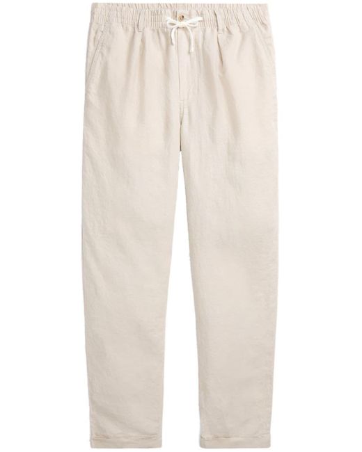 Pantalon en lin à lien de resserrage Polo Ralph Lauren pour homme en coloris Natural