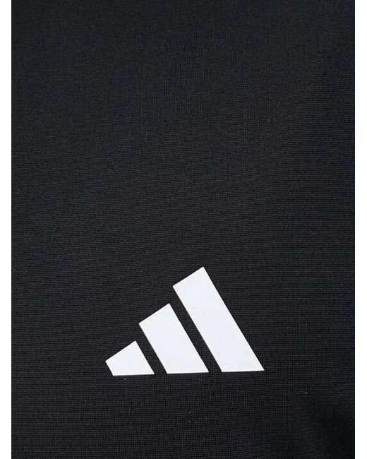 Adidas Black Stripe Zip-Up Jacket for men