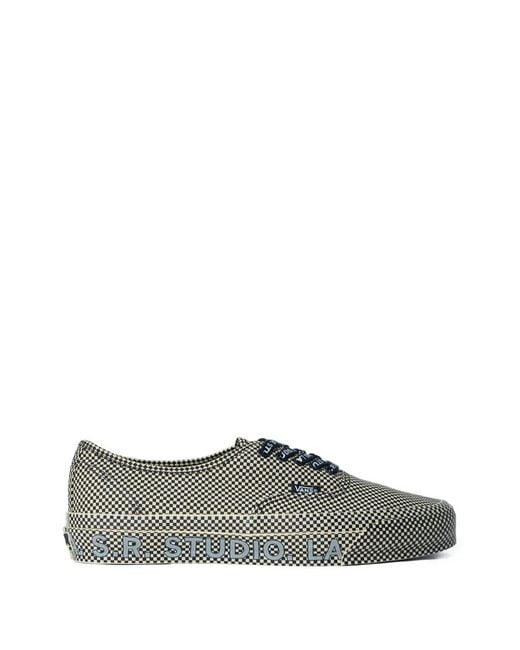 Vans Gray X Sr Studio La. Ca. 44 Otw Check Logo Patch Sneakers