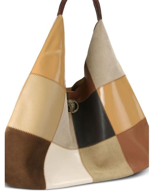 Kurt Geiger Natural Grand Sac Slouch Chelsea