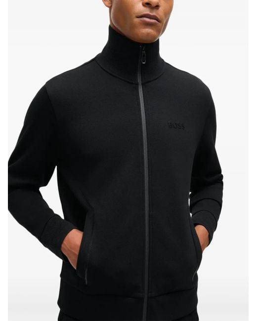 Boss Black Zipped Jumper for men