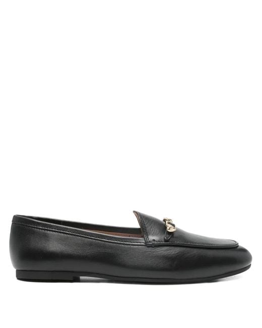 Love Moschino Gray Buckle-Detail Loafers