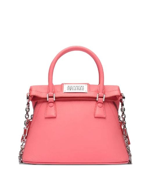 Maison Margiela 5Ac Tas Met Ritssluiting En Handvat in het Pink voor heren