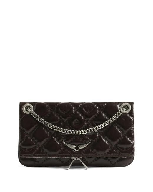 Zadig & Voltaire Black Rock Ii Monogram Clutch