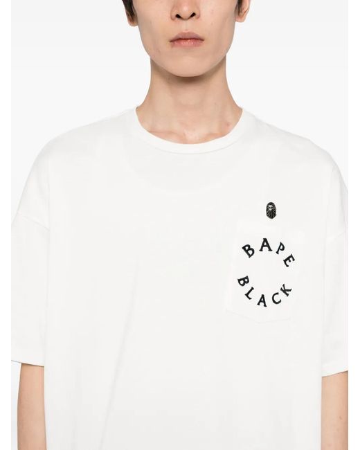 A Bathing Ape White Cotton T-Shirt for men