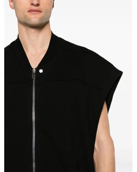Rick Owens Black Jumbo Flight Vest for men