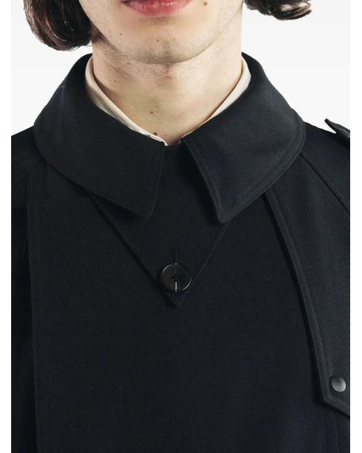 Paltò Blue Trench Luca À Boutonnière Croisée