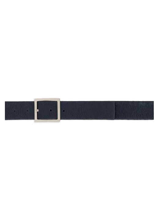 Orciani Blue Textured Buckle-Fastening Belts for men