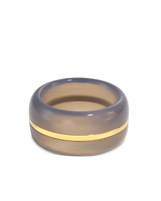 BY PARIAH Gray 14Ct Agate Ring