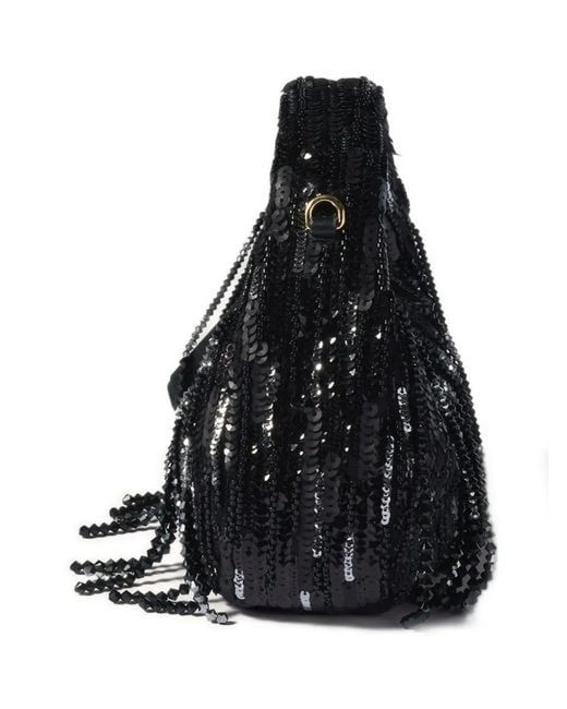 Bolso shopper Wander mini Miu Miu de color Black