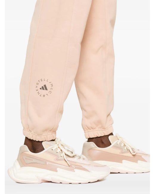 Adidas By Stella McCartney Natural Drawstring-Cuffed Track Pants
