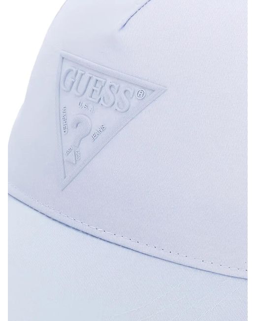 Guess White Logo Baseball Cap