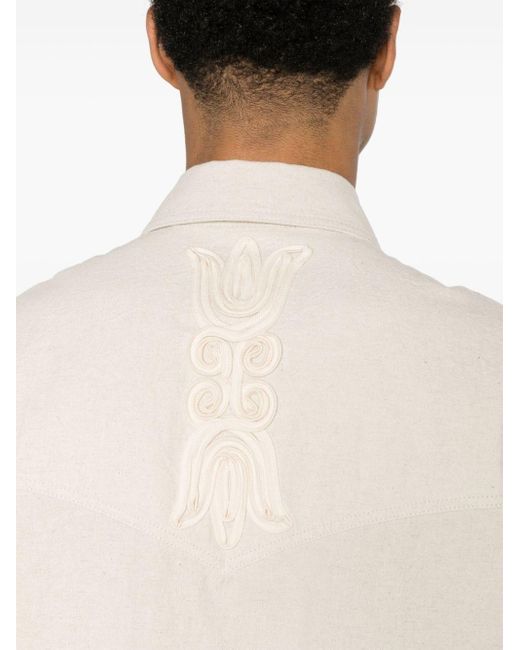 Nanushka White Marlas Appliqué-detail Jacket for men