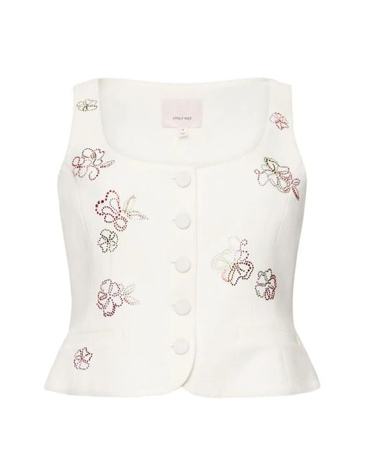 Cinq À Sept White Rowena Top