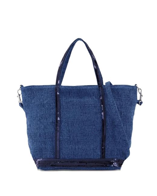 Borsa A Spalla Cabas Piccola di Vanessa Bruno in Blue
