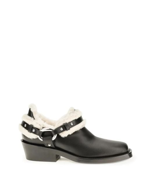 Rabanne Black Biker Ankle Boots