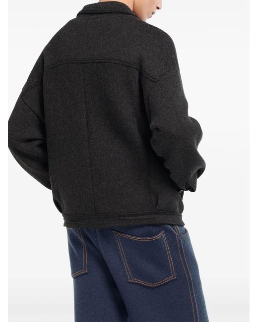 Barrie Black Oversized Denim Jacket for men