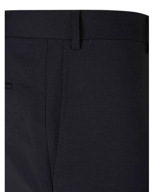 Canali Blue Peak-Lapel Double-Breasted Suit for men