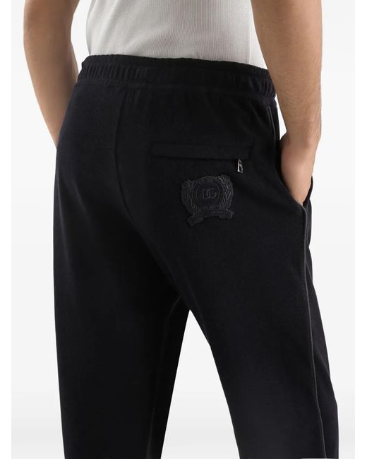 Dolce & Gabbana Blue Drawstring Track Pants for men