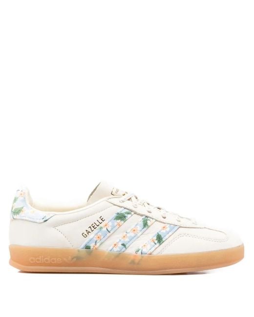 Adidas White X Liberty London Gazelle Indoor Sneakers