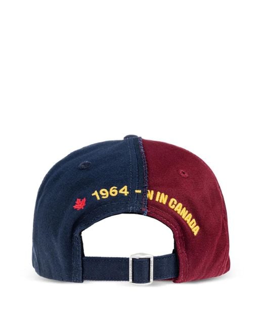 DSquared² Red Patchwork Cap