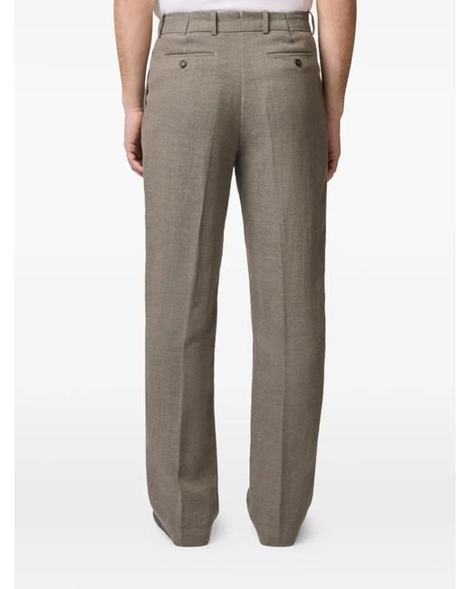 Tod's Gray Pleated Trousers for men