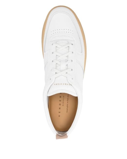 Henderson White Leather Sneakers for men