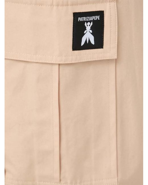 Patrizia Pepe Natural Cargo-Pocket Trousers