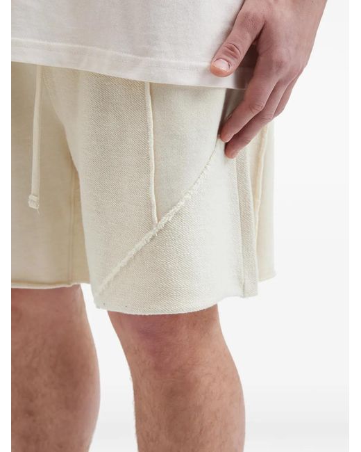 FIVE CM White Drawstring Panelled Shorts for men