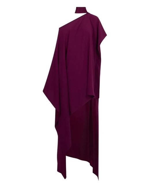 Taller Marmo Purple Trebbia One-Shoulder Dress
