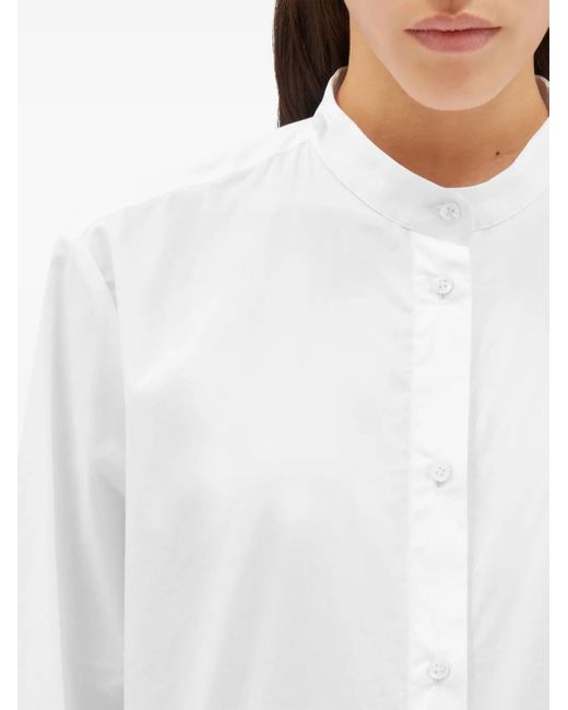 MSGM White Stud Embellishment Shirt