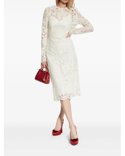 Dolce & Gabbana Midi Dresses in White | Lyst Dolce & Gabbana Midi Dresses in White | Lyst
